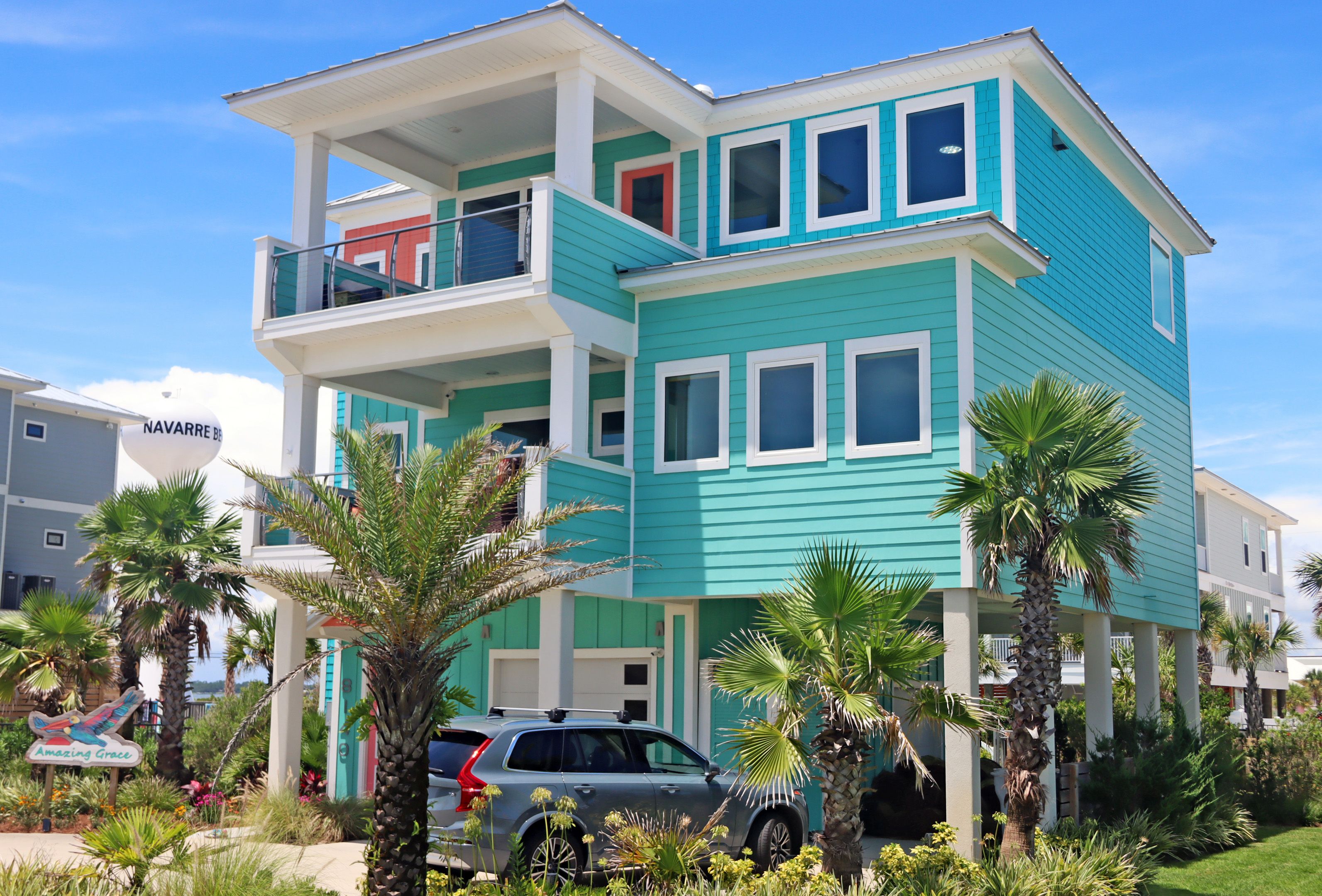Frerich modern coastal piling home on Navarre Beach