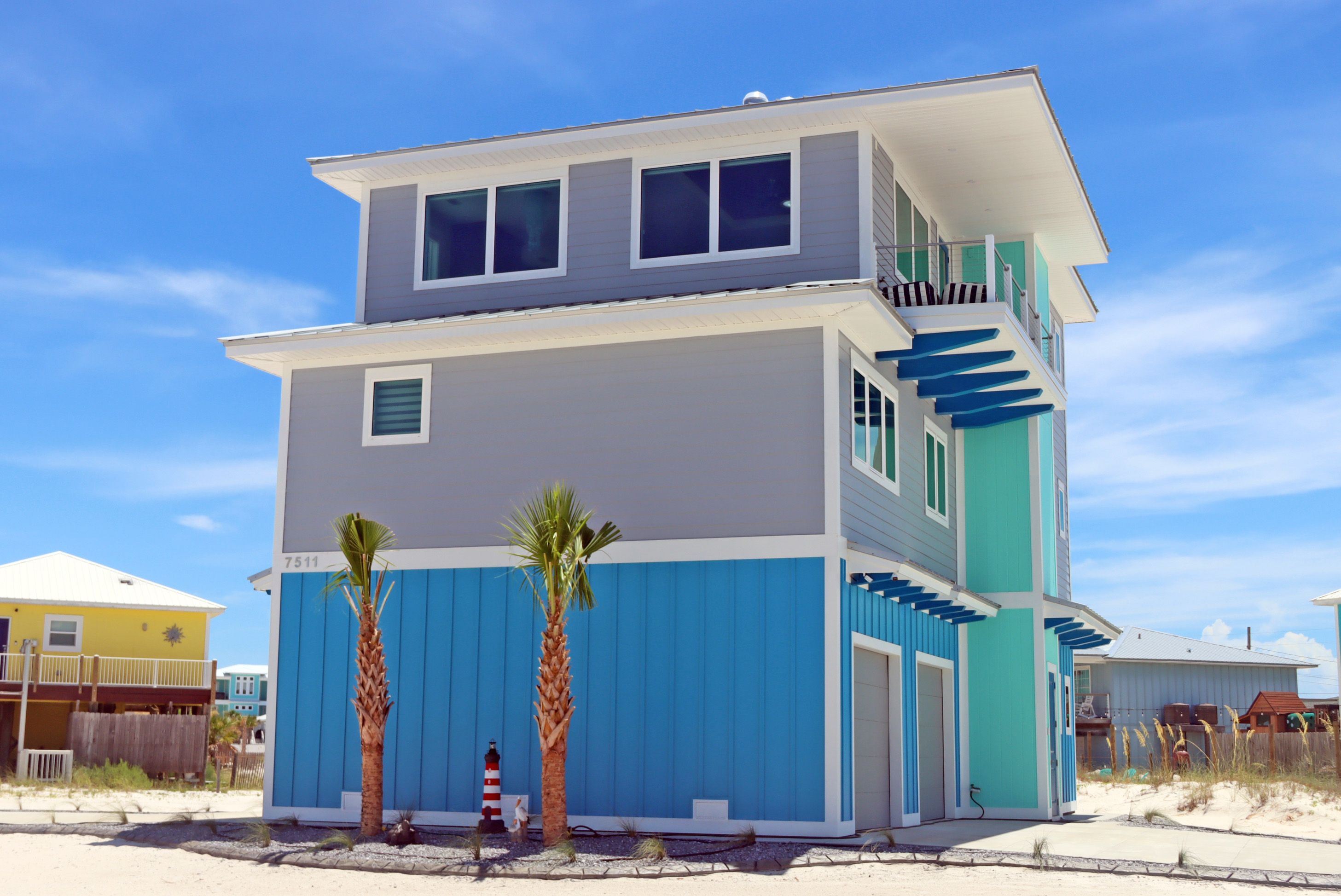 Neff modern coastal piling home on Navarre Beach