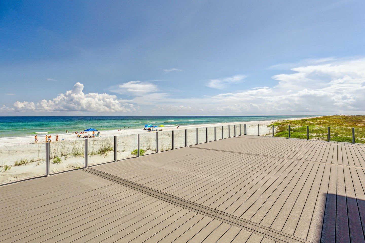 Modern coastal piling home in Navarre by Acorn Fine Homes