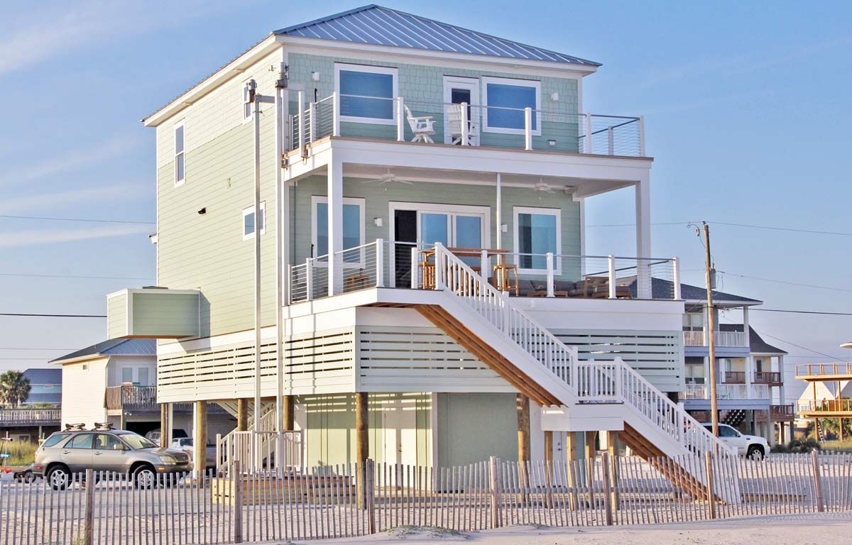 Gorder residence on Pensacola Beach by Acorn Fine Homes