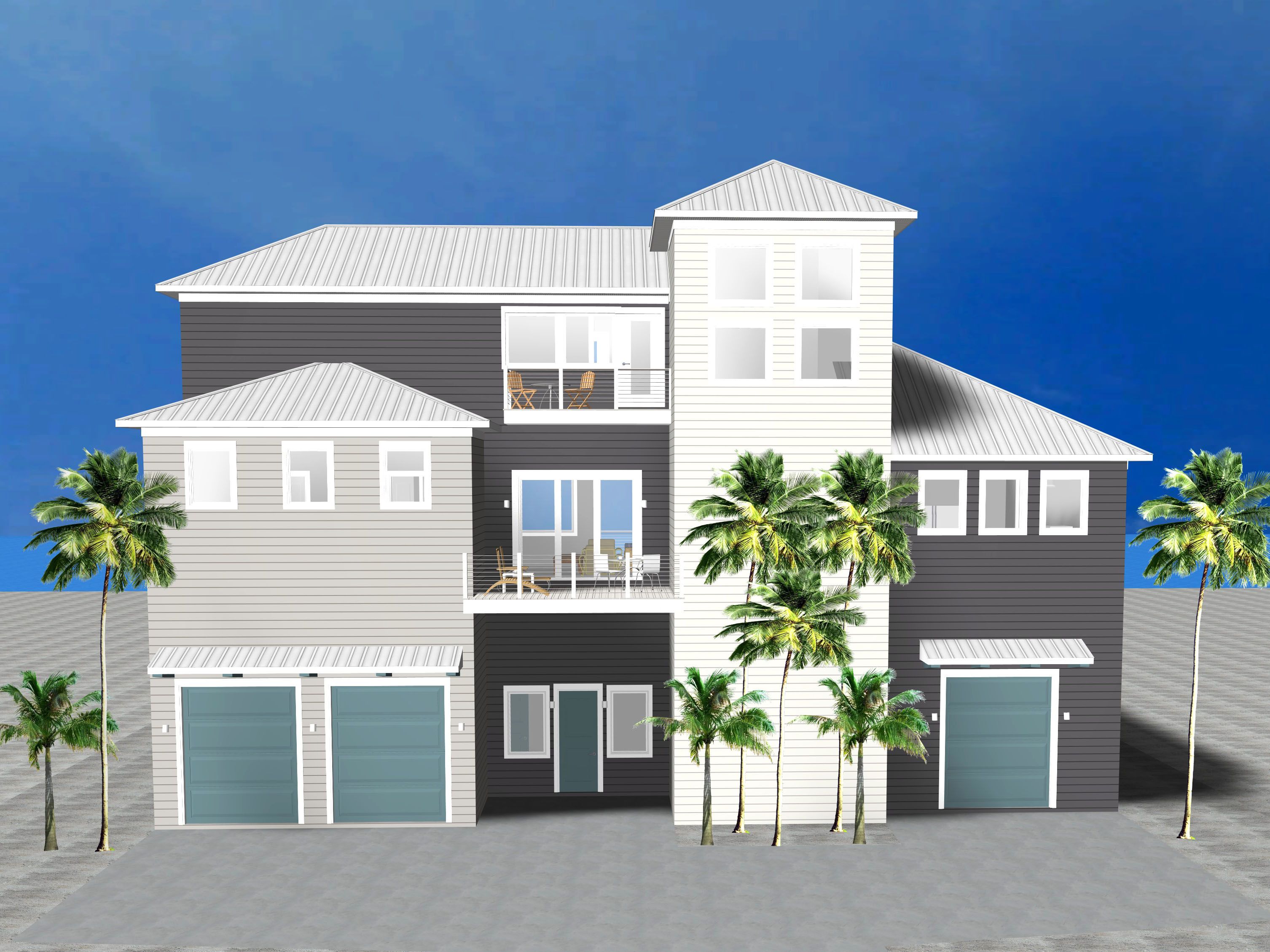 Guinn coastal piling home in Navarre Beach by Acorn Fine Homes