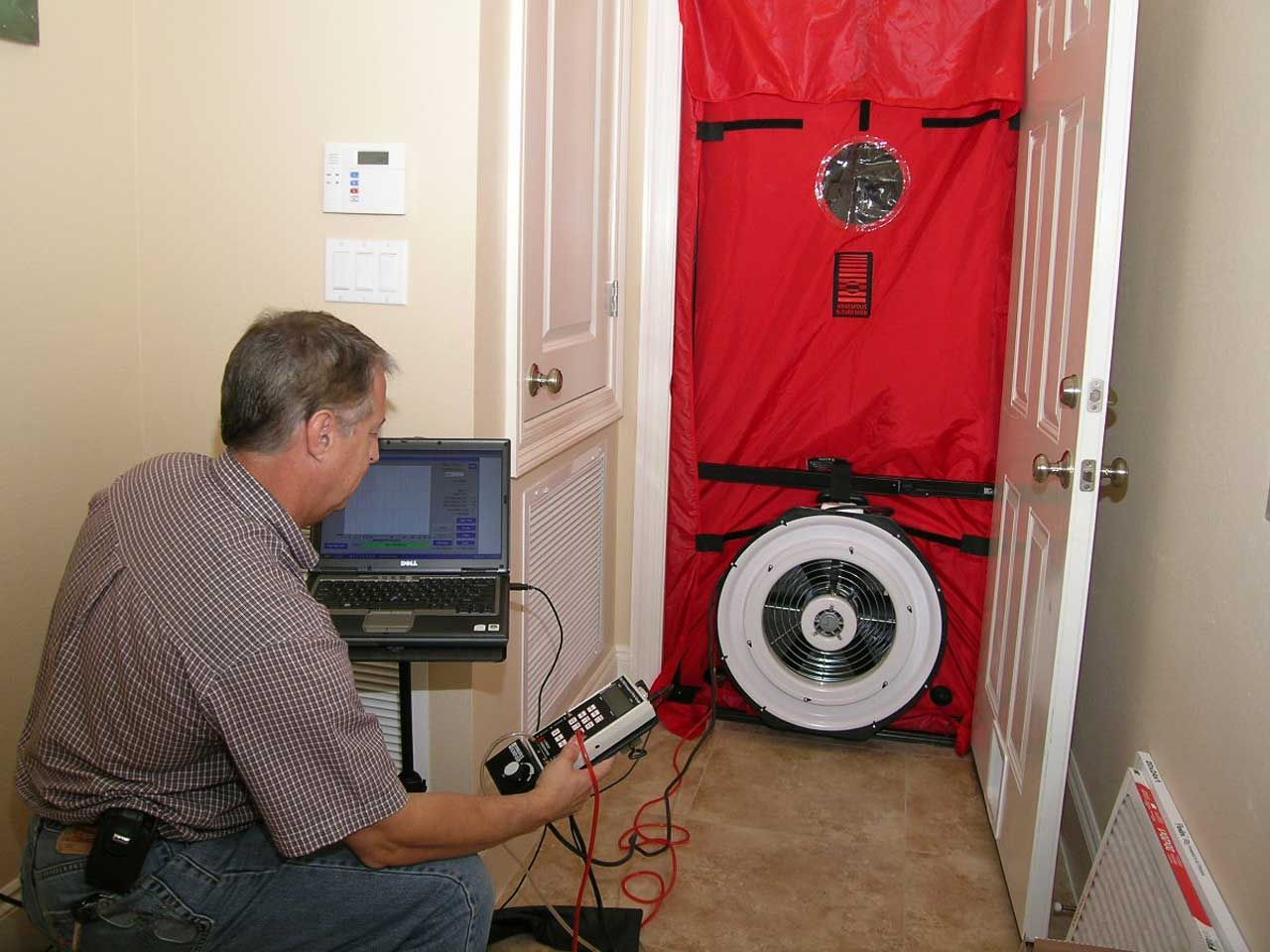 Air leakage testing