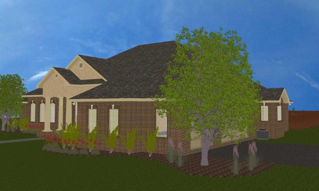 Black job side elevation CAD model